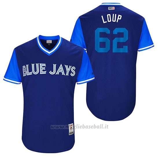 Maglia Baseball Uomo Toronto Blue Jays 2017 Little League World Series Aaron Loup Royal